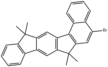 Benz[g]indeno[1,2-b]fluorene,-bromo-
7,13-dihydro-7,7,13,13-tetramethyl- 结构式