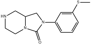 Imidazo[1,5-a]pyrazin-3(2H)-one, hexahydro-2-[3-(methylthio)phenyl]-, hydrochloride (1:1) 结构式