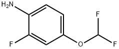 4-(二氟甲氧基)-2-氟苯胺 结构式