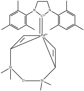 [1,3-二(2,4,6-三甲基苯基)-2-二氢咪唑-亚基][1,3-二乙烯基-1,1,3,3,-四甲基二硅氧烷]钯(0)