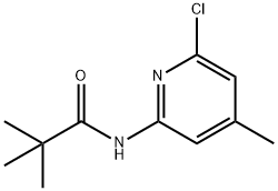 Propanamide, N-(6-chloro-4-methyl-2-pyridinyl)-2,2-dimethyl- 结构式