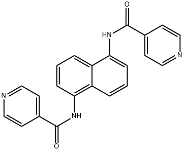 N,N'-(naphthalene-1,5-diyl)diisonicotinamide 结构式