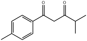 4-甲基-1-(4-甲基苯基)戊烷-1,3-二酮 结构式