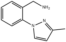 [2-(3-Methyl-1H-pyrazol-1-yl)phenyl]methanamine 结构式