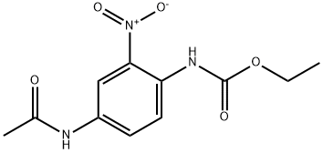 Carbamic acid, [4-(acetylamino)-2-nitrophenyl]-, ethyl ester (9CI) 结构式