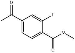 Methyl 4-Acetyl-2-fluorobenzoate 结构式