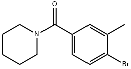 1-(4-溴-3-甲基苯甲酰基)哌啶 结构式