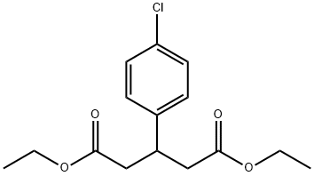 Pentanedioic acid, 3-(4-chlorophenyl)-, 1,5-diethyl ester 结构式