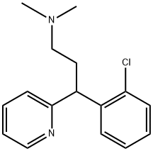 2-Pyridinepropanamine, γ-(2-chlorophenyl)-N,N-dimethyl- 结构式