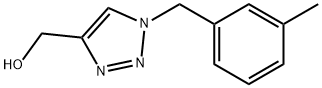 1H-1,2,3-Triazole-4-methanol, 1-[(3-methylphenyl)methyl]- 结构式