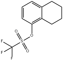 Methanesulfonic acid, 1,1,1-trifluoro-, 5,6,7,8-tetrahydro-1-naphthalenyl ester 结构式