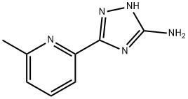 5-(6-甲基吡啶-2-基)-4H-1,2,4-三唑-3-胺 结构式