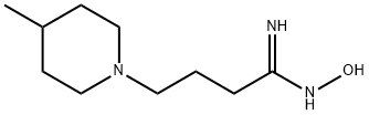 N'-羟基-4-(4-甲基哌啶-1-基)丁酰亚胺酰胺 结构式