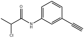 Propanamide, 2-chloro-N-(3-ethynylphenyl)- 结构式