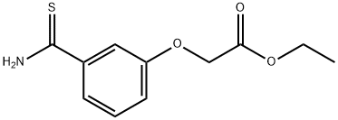 2-(3-氨基甲硫酰苯氧基)乙酸乙酯 结构式