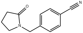 Benzonitrile, 4-[(2-oxo-1-pyrrolidinyl)methyl]- 结构式