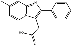 2-{7-甲基-2-苯并咪唑[1,2-A]吡啶-3-基}乙酸 结构式