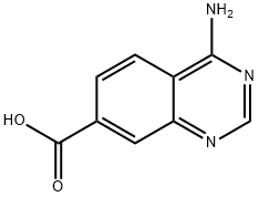 4-氨基喹唑啉-7-羧酸 结构式