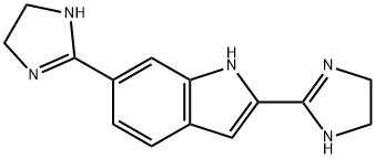 1H-吲哚, 2,6-二(4,5-二氢-1H-咪唑-2-基)- 结构式