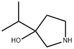 3-异丙基吡咯烷-3-醇 结构式