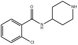 2-氯-N-(哌啶-4-基)苯甲酰胺盐酸 结构式