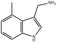 1H-Indole-3-methanamine, 4-methyl- 结构式