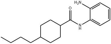 N-(2-氨基苯基)-4-丁基环己烷-1-甲酰胺 结构式