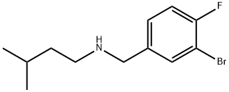 N-(3-溴-4-氟苄基)-3-甲基丁烷-1-胺 结构式