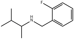 N-(2-氟苄基)-3-甲基丁-2-胺 结构式