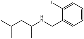 N-(2-氟苄基)-4-甲基戊-2-胺 结构式