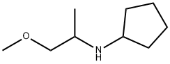 N-(1-甲氧基丙-2-基)环戊胺 结构式