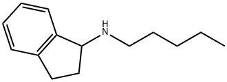 N-戊基-2,3-二氢-1H-茚-1-胺 结构式