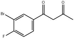 1-(3-溴-4-氟苯基)丁烷-1,3-二酮 结构式