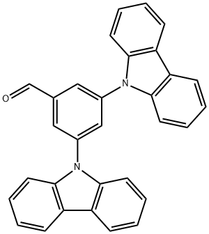 3,5-二(9H-咔唑-9-基)苯甲醛 结构式