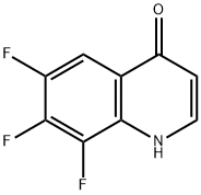 4(1H)-Quinolinone, 6,7,8-trifluoro- 结构式