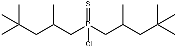 Phosphinothioic chloride, P,P-bis(2,4,4-trimethylpentyl)- 结构式