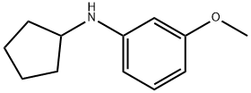 N-环戊基-3-甲氧基苯胺 结构式