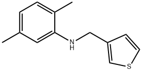 2,5-二甲基-N-(噻吩-3-基甲基)苯胺 结构式