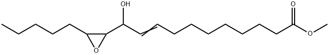 9-Undecenoic acid, 11-hydroxy-11-(3-pentyl-2-oxiranyl)-, methyl ester 结构式