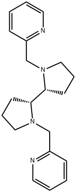 (2R,2'R)-1,1'-双(吡啶-2-基甲基)-2,2'-联吡咯烷 结构式