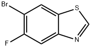 6-溴-5-氟苯并[D]噻唑 结构式