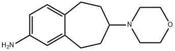 7-morpholin-4-yl-6,7,8,9-tetrahydro-5H-benzo[7]annulen-3-amine 结构式