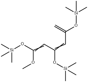 3,9-Dioxa-2,10-disilaundeca-4,6-diene, 4-methoxy-2,2,10,10-tetramethyl-8-methylene-6-[(trimethylsilyl)oxy]- 结构式