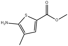 5-氨基-4-甲基噻吩-2-羧酸甲酯 结构式