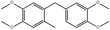 Benzene, 1-[(3,4-dimethoxyphenyl)methyl]-4,5-dimethoxy-2-methyl- 结构式