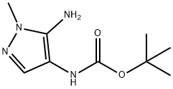 tert-butyl (5-amino-1-methyl-1H-pyrazol-4-yl)carbamate 结构式