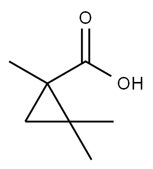 Cyclopropanecarboxylic acid, 1,2,2-trimethyl- 结构式