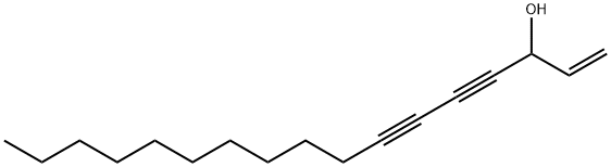 1-Heptadecene-4,6-diyn-3-ol 结构式