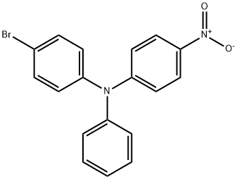 4-溴-N-(4-硝基苯基)-N-苯基苯胺 结构式