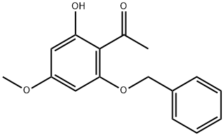 1-[2-Hydroxy-4-methoxy-6-(phenylmethoxy)phenyl]ethanone 结构式